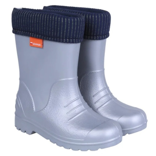 Dětské zateplené holinky Demar Dino H šedé